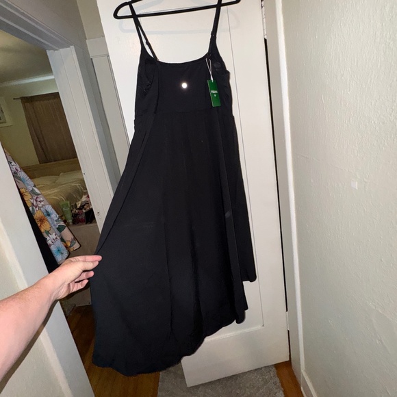 Halara – Breezeful™ High/Low Quick-Dry Casual Midi Dress (Black), Size XL. NWT. - Picture 8 of 10